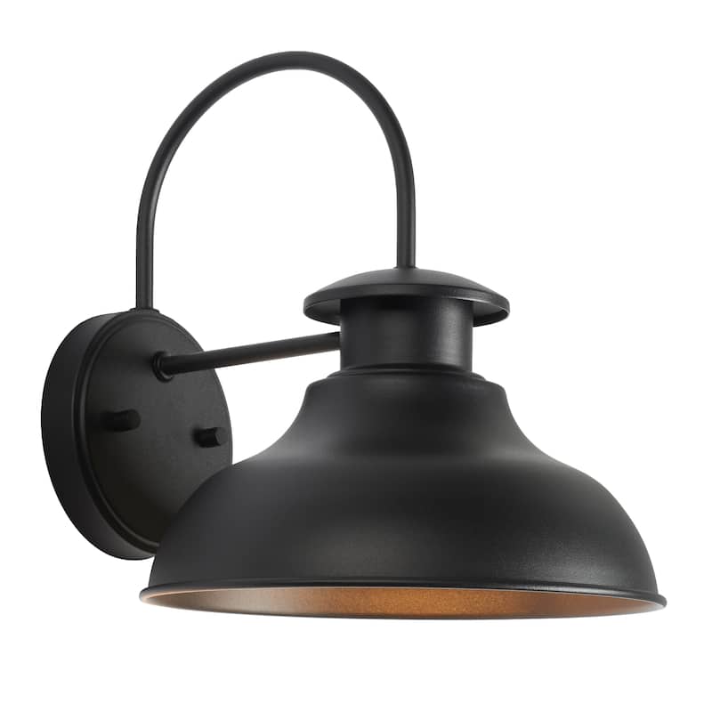 SAFAVIEH Lighting Rodriga 10" Outdoor Wall Sconce (Set of 2) - 10" x 11" x 12" - withD/H - 10Wx11Dx12H