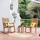 preview thumbnail 2 of 6, Cambridge Casual Chara Teak Outdoor Rocking Chair