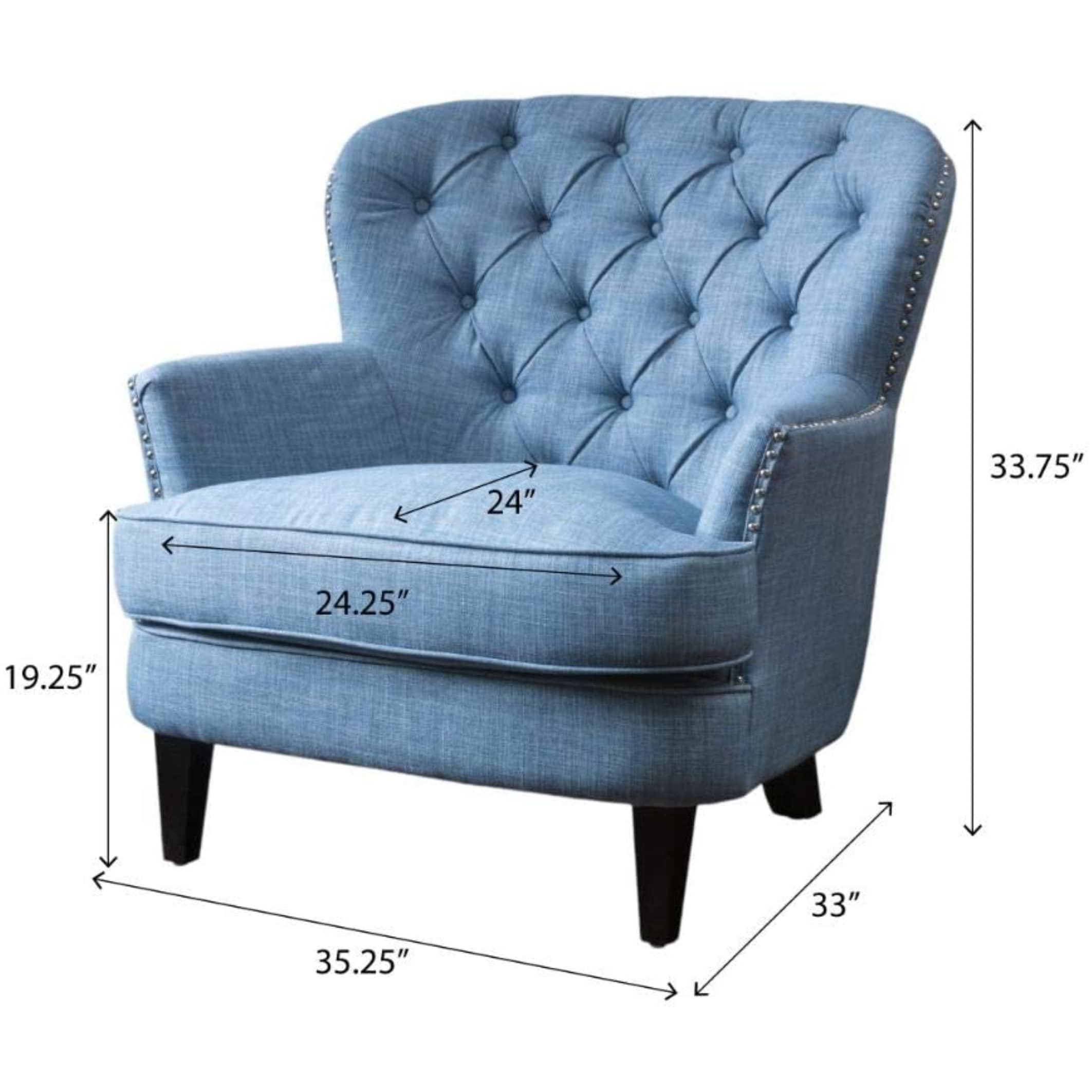 Light blue outlet club chair