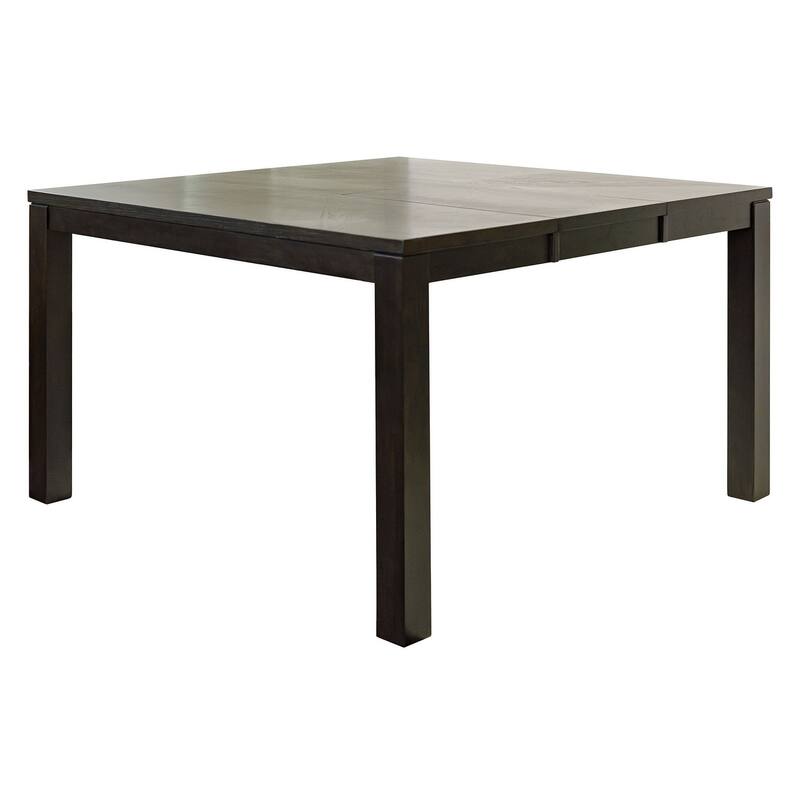 Modern Wood Counter Height Kitchen Dining Table, Black - Large