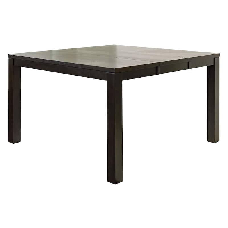 Modern Wood Counter Height Kitchen Dining Table and Four Chairs, Black