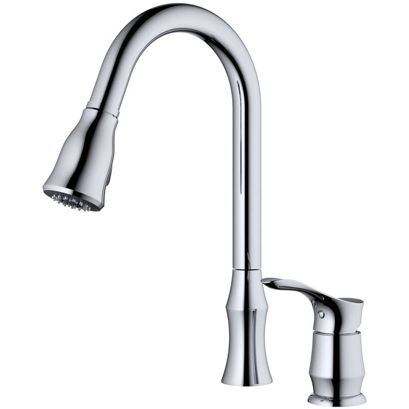 Karran USA KKF260 Hillwood 1.8 GPM Single Hole Pull Down Kitchen - Chrome
