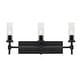 preview thumbnail 11 of 11, AFX HNTV2411MB Huntington 3 Light 24" Wide Vanity Light with Ribbed