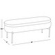 preview thumbnail 6 of 5, 48"L Chloe Contemporary/Glam Bench in Chrome Metal and Faux Leather with Flip-Top Lid and Multi-Use Design