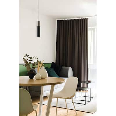 EGLO Villora - 1-Light Cylinder Pendant - Matte Nickel Finish