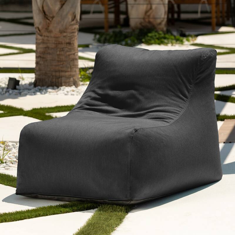 Jaxx Ponce Outdoor Bean Bag Chair - Weather Resistant Patio and Poolside Lounge Seating