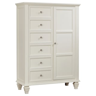 Sandy Beach Coastal Wood 8-drawer Door Chest