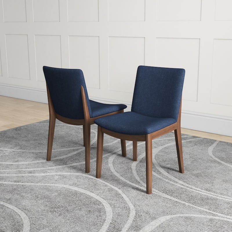 Vermont Mid-Century Modern Fabric Dining Chair (Set of 2)
