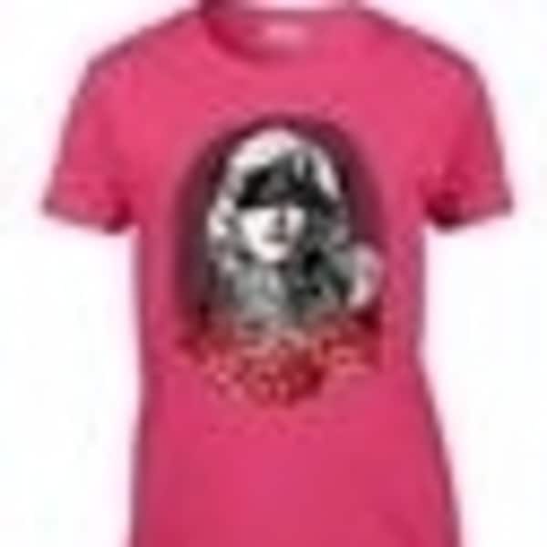 Shop Ladies Marilyn Monroe Pain Roses Tattoo Women S T Shirt