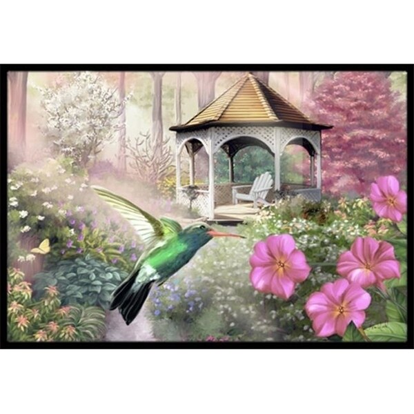Carolines Treasures PTW2052MAT Garden Gazebo Hummingbird Indoor & Outdoor Mat 18 x 27 in.