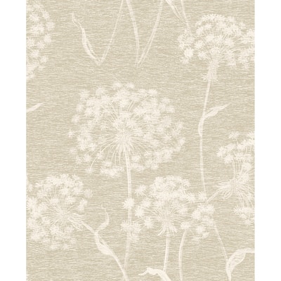 Florals & Flowers Bijou Dandelion Wallpaper 20.5 in x 33 ft = About 56.4 square feet