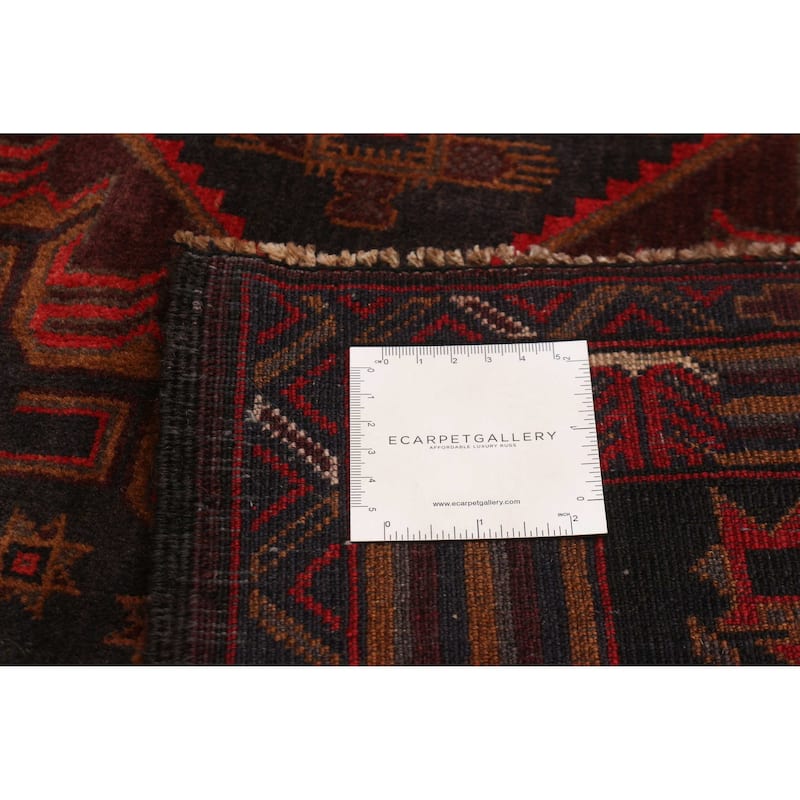 Teimani Red Rug 3'11" x 6'11" - 3'11 x 6'11
