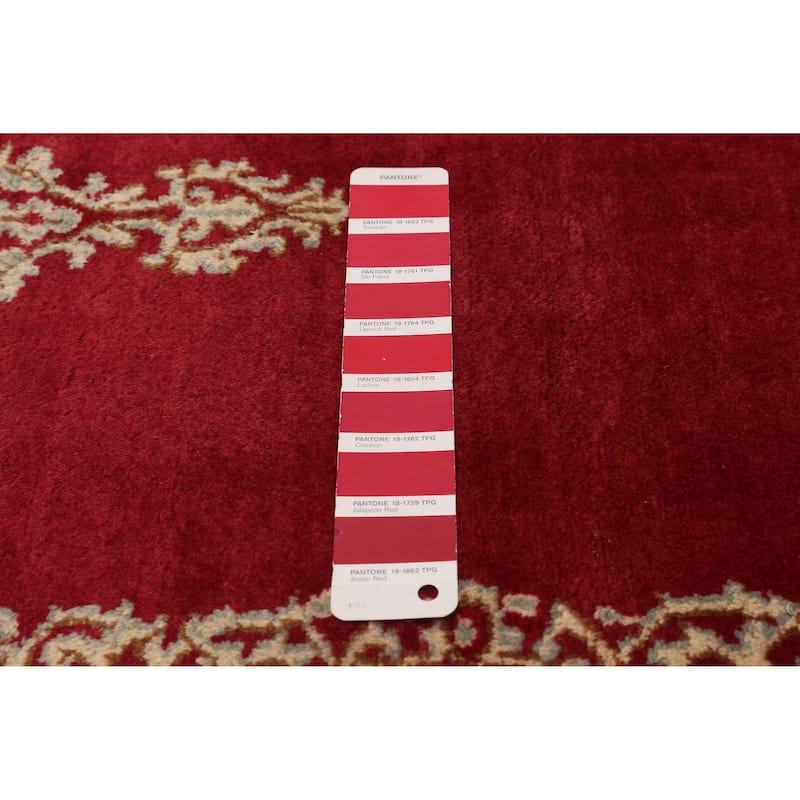 ECARPETGALLERY Hand-knotted Anatolian Vintage Red Wool Rug - 2'7 x 13'1
