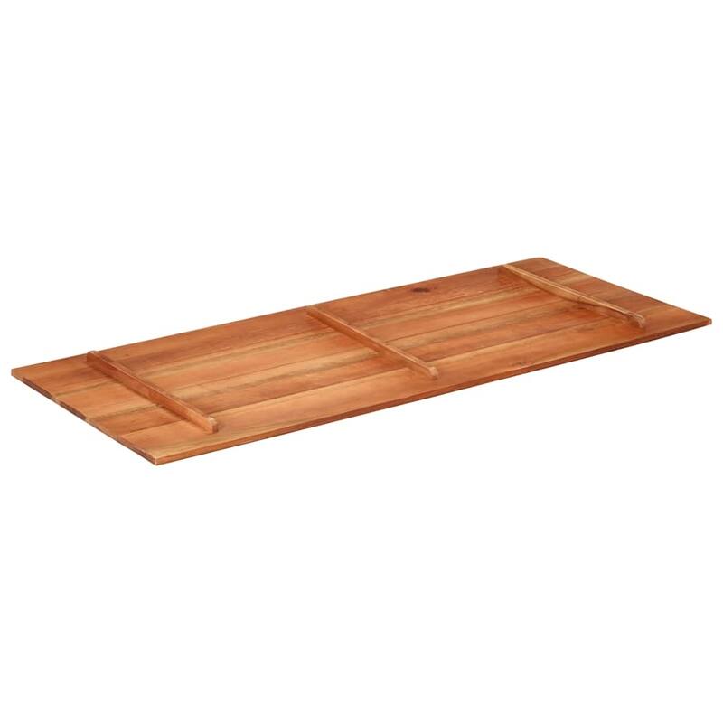 vidaXL Table Top Natural Wood Solid Acacia Wood 23.6 x 55.1 in Durable - 55.1 x 23.6 x 0.6 in