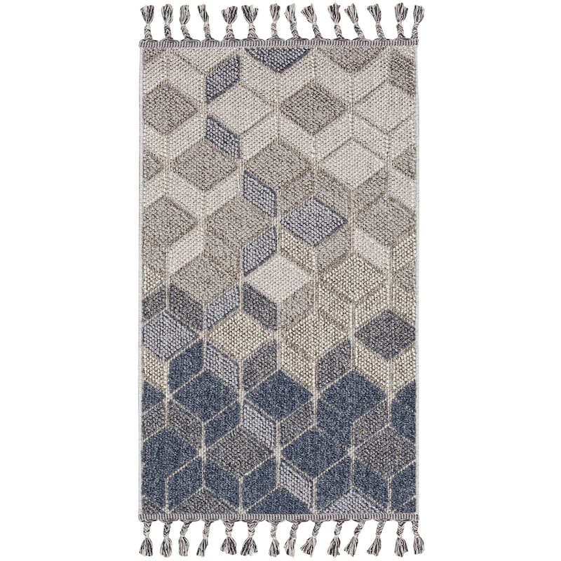 Nourison Elwood Contemporary Geometric Cube Area Rug