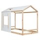 preview thumbnail 12 of 24, House Design Twin Wood Bed Frame,Twin Size House Platform Bed