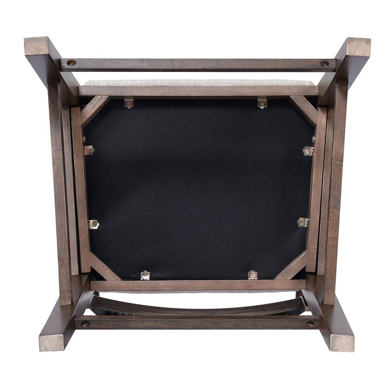 Christopher Knight Home - French Country Wood & Rattan Counter Stools with Upholstered Seat and Arms - Set of 2