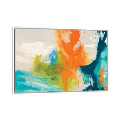 iCanvas "Tidal Abstract I" by Sisa Jasper Framed Canvas Print