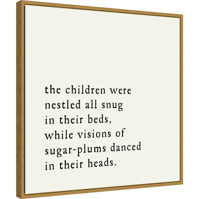 Sugar Plums Danced by Amanti Art Portfolio Framed Canvas Wall Art