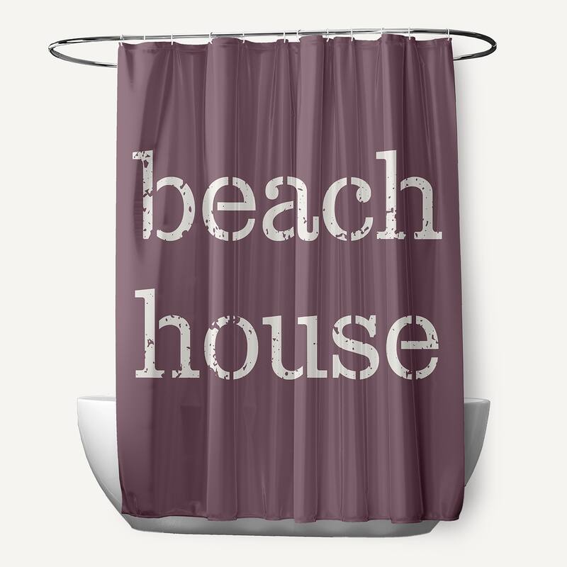 Beach House Shower Curtain - Dusty Purple