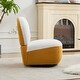 preview thumbnail 13 of 47, 2-Piece Chenille Color Blocking Swivel Chairs Set