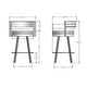 preview thumbnail 3 of 104, Amisco Browser Swivel Counter Stool