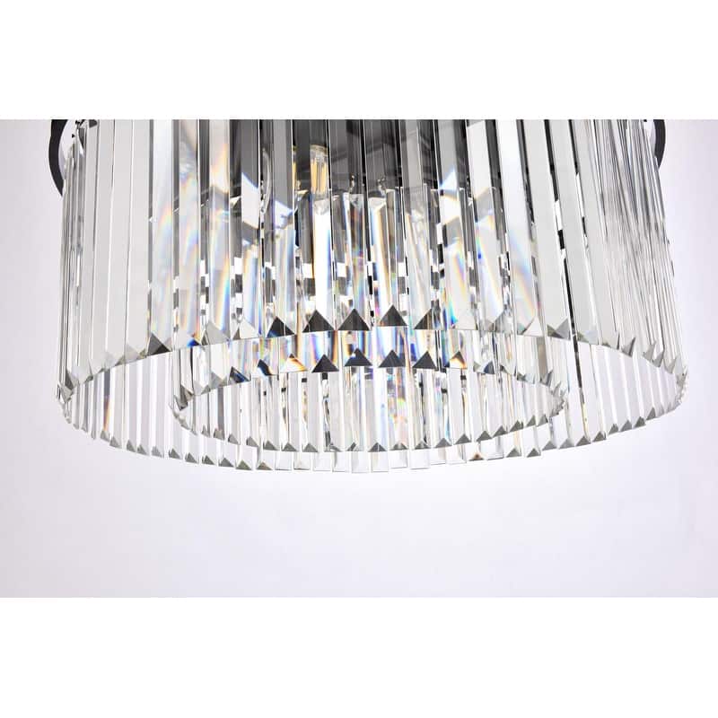 Royce Edge 8-Light Matte Black Chandelier