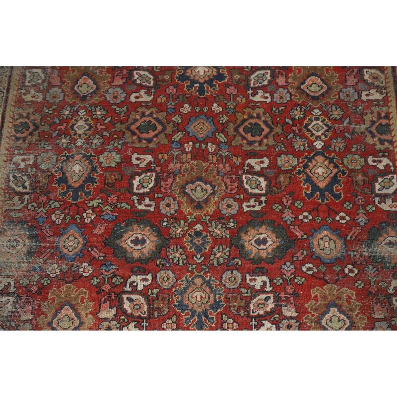 Mahal Persian Antique Area Rug Hand-Knotted Wool Carpet - 6'9"x 9'11"