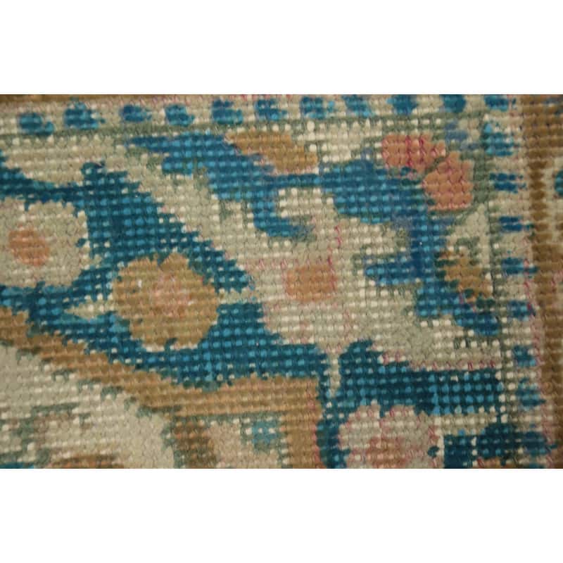 Hand Knotted Oriental 100% Wool Carpet Traditional Floral Coral Tabriz Area Rug - 4' 9'' X 3' 0''