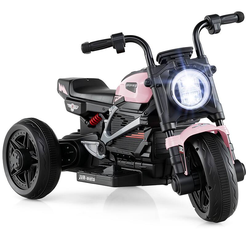 Gymax 6V Kids Motorcycle w/Song Story LED Headlights Accelerator