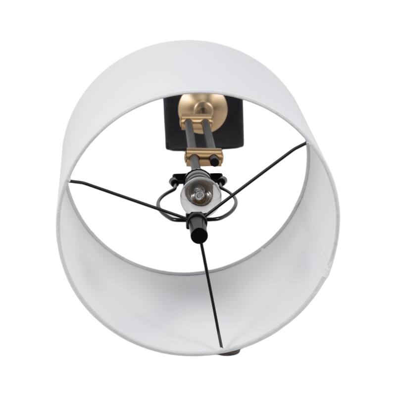 Sagebrook Home 36" Hilliard Marble Buffet Table Lamp, Gold/Black, 36"H - 12" x 12" x 36"