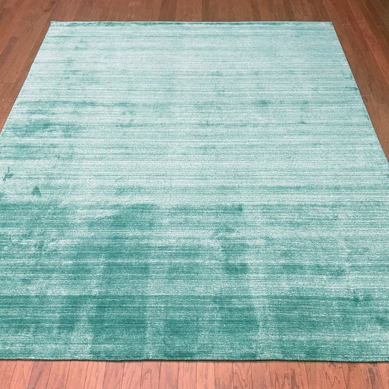 HERAT ORIENTAL Handmade Modern Gabbeh Bamboo Silk Rug - 8' x 10'