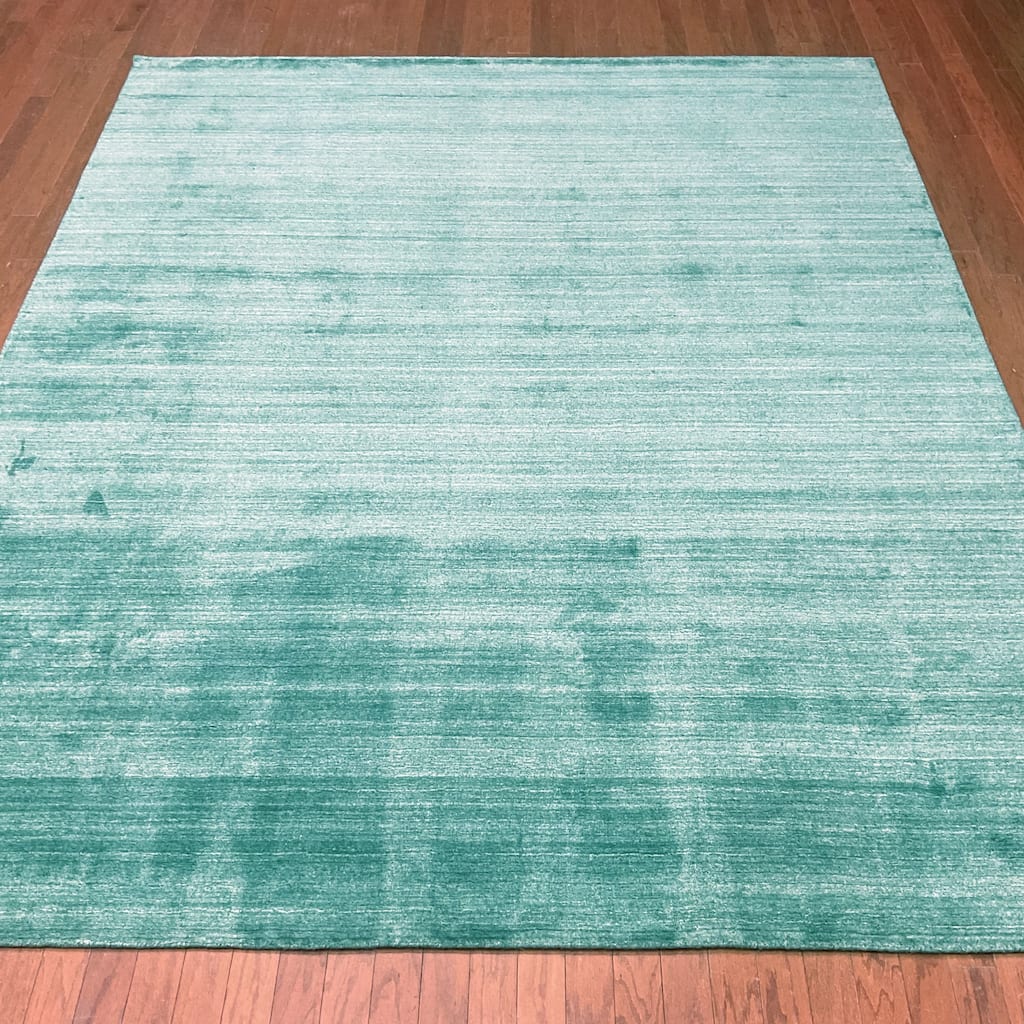 HERAT ORIENTAL Handmade Modern Gabbeh Bamboo Silk Rug - 8' x 10'