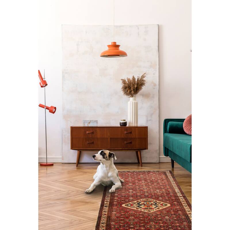 ECARPETGALLERY Hand-knotted Andelz Copper Wool Rug - 3'5 x 9'11