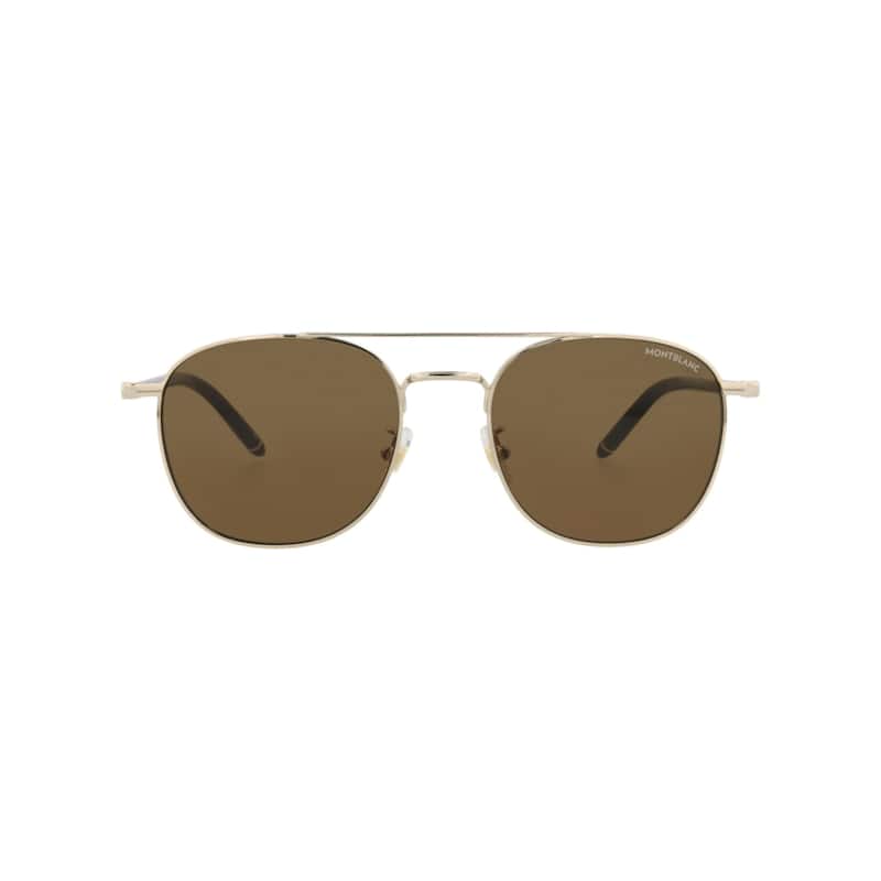 Montblanc Aviator-Frame Metal Sunglasses