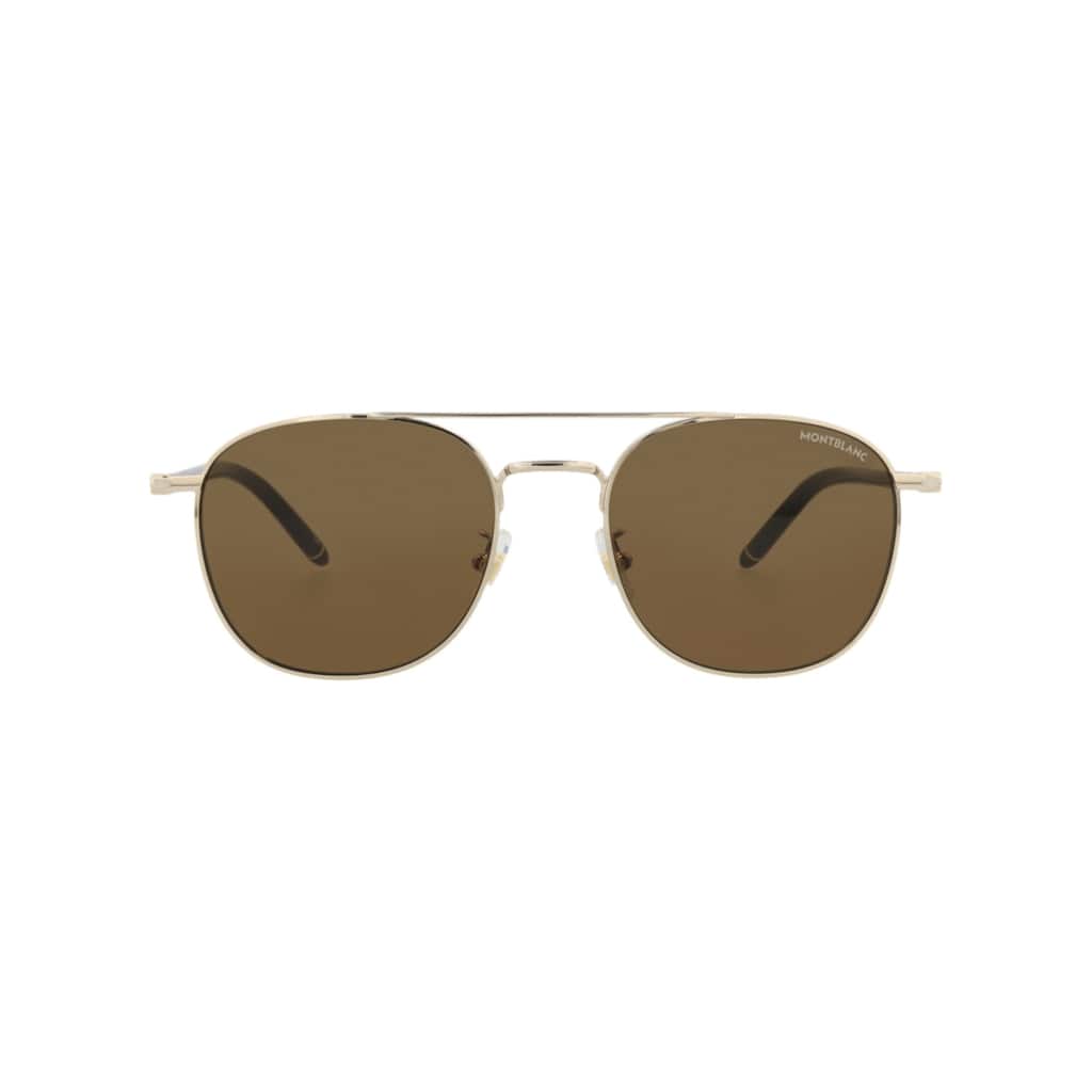 Montblanc Aviator-Frame Metal Sunglasses