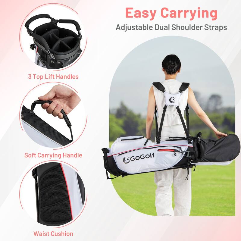Gymax 12PCS Women's Complete Golf Club Set Right Hand w/ Golf Stand