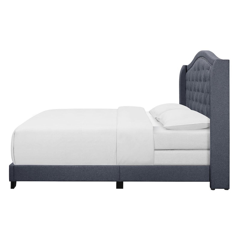 Copper Grove Kyustendil Upholstered Wingback Panel Bed