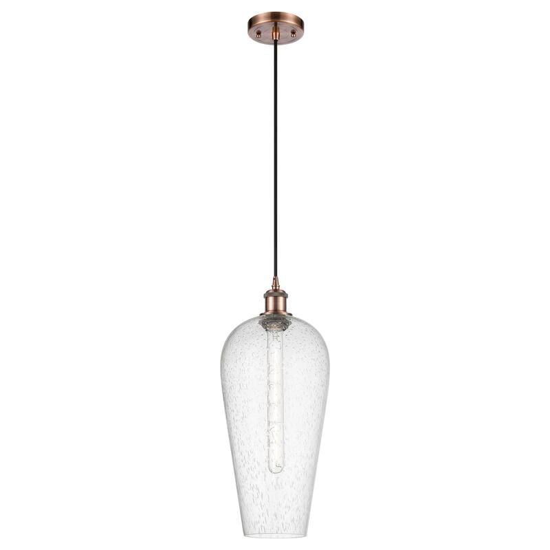Innovations Lighting Endless Possibilities Ballston - Chelsea - 1 Light 8" Cord Hung Mini Pendant - Antique Copper/Seedy