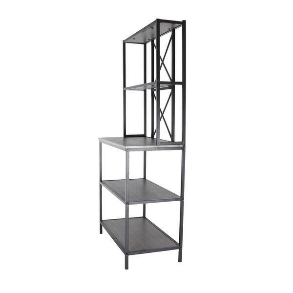 Zenvida Baker's Rack Industrial Kitchen Storage Microwave Stand Utility