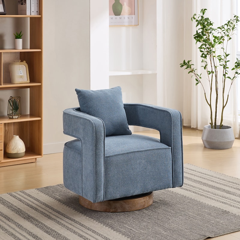 GDFStudio - Madison Contemporary Recliner Armchair for Ultimate Comfort and Style - 29.1"W - Blue