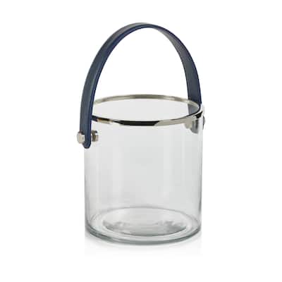 Lucena 9.5-Inch Wide Glass Ice Bucket - 9.5" x 10"