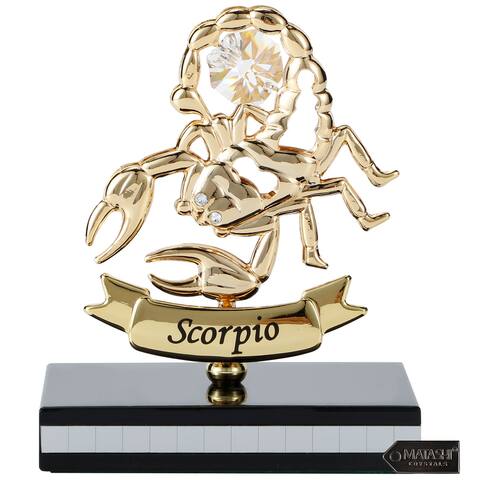 Matashi 24K Gold Plated Zodiac Astrological Sign Scorpio Figurine