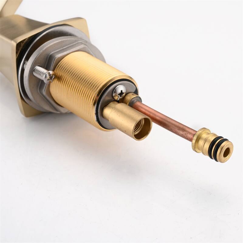 Two Handle Widespread High-arc Bathroom Faucet with Brushed Gold