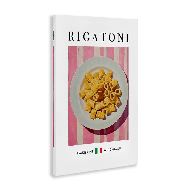 Stupell Traditional Rigatoni Pasta Canvas Wall Art Design By Andreas Magnusson
