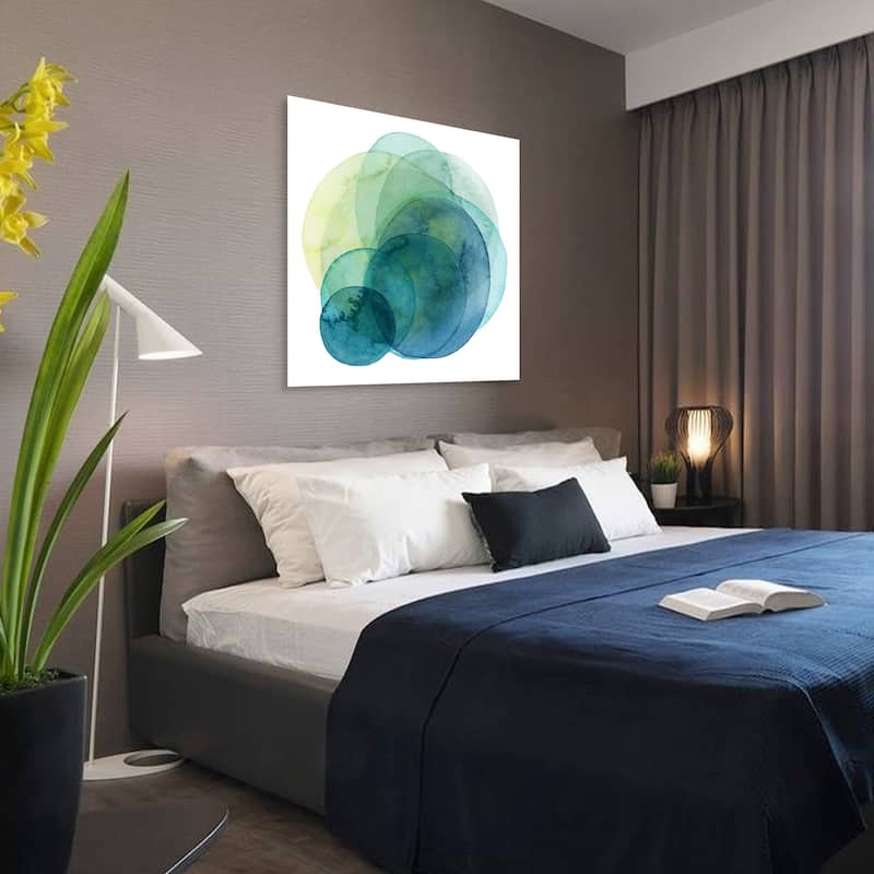 Empire Art"Evolving Planets I" Frameless Tempered Art Glass Wall Art