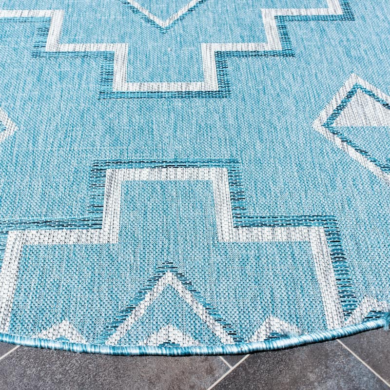 SAFAVIEH Courtyard Cemre Indoor/ Outdoor Waterproof Patio Backyard Rug