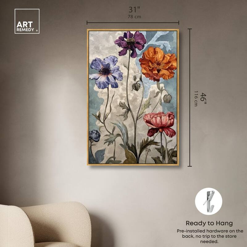 Hued Blossom III Canvas by Art Remedy
