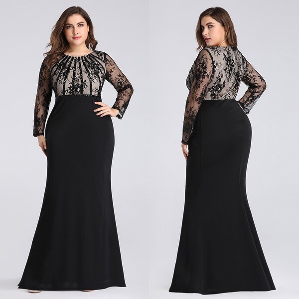 plus size mermaid evening gowns