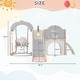 preview thumbnail 8 of 34, Toddler Slide,Swing Set 8 in 1,Kids Playground Climber Slide Playset with Basketball Hoop Freestanding Combination for Babies